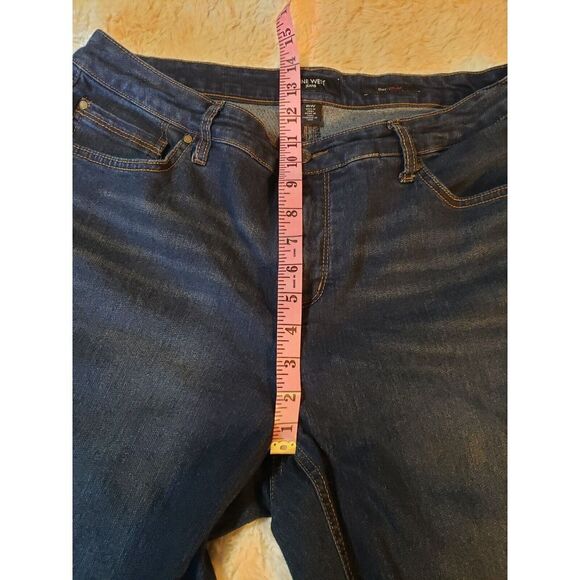 Nine West Womens Denim Jeans‎ 16W Blue Curvy Straight Flat Front High Rise - Picture 9 of 14